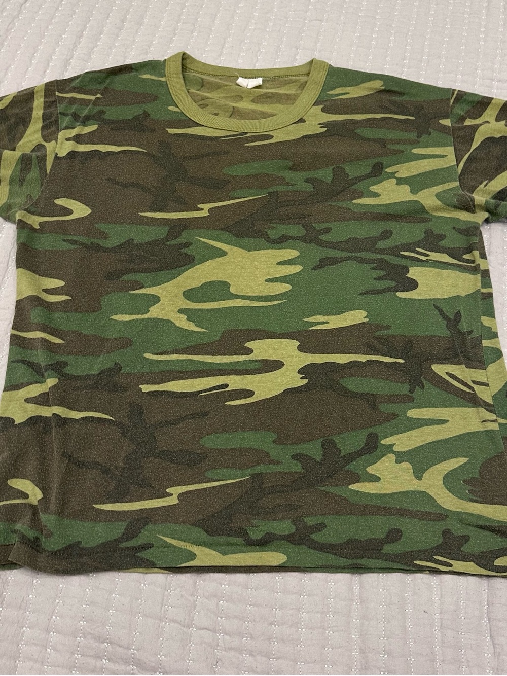 Vintage Green Camo Short Sleeve Tee